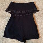Strapless Black Romper Size M Photo 0