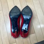 Calvin Klein Red Patent Gayle Pumps Heels Pointed Toe Size 9 Photo 10