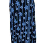 Sag Harbor Vintage  Sleeveless Maxi Dress Blue Floral Stripe Womens Large Photo 0