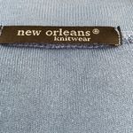 Joan Vass  for New Orleans Knitwear Blue V-Neck Dress. Size 2X Photo 1