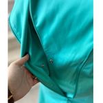 Akris Punto Turquoise Green Asymmetric Zip Fit & Flare Sheath Dress Photo 5
