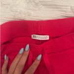ZARA Hot Pink  Ribbed Wide Leg Pants Photo 2