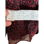 ZARA  Women's Dress Cheetah Long Sleeve Ruffled Trim Mini Red & Black‎ Large NWT Photo 7