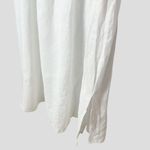 Dissh Harper White Cutout Midi Dress Size 6 Linen Spaghetti Strap Side Slit Photo 6