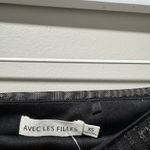 Avec Les Filles Nwt  Sequin Black Mini Skirt Photo 5