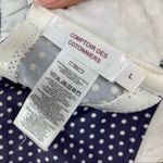 Comptoir Des Cotonniers Blue Polk A Dot Bikini L Swim Swimsuit Printed Halter Size L Photo 6