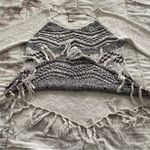 American Rag Cie beige ivory fringe boho Aztec sweater, size XS long sleeves Photo 4