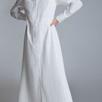Anthropologie  White Long Sleeve Dress Photo 1