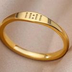 Amazon Trendy Minimalistic Gold 11:11 Ring Photo 0