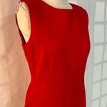Talbots NWT sleeveless red business professional sheath dress size 6 Photo 1