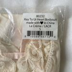 We Are HAH Key To Ur Heart Bodysuit La Creme Size Small Photo 3