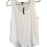 J.Crew NEW White Design Bodysuit Tank Top Shirt Women’s Size X-Large Soft Fit! Photo 0