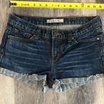 J Brand dark denim Santiago Jean denim shorts w/ bottom cuff and fray 26 Photo 4