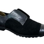 Alice + Olivia Gia Leather Suede Black Oxford Loafers Womens EU 38/ US 7.5 Black Photo 0