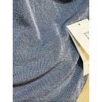 Sophie Rue M Slinky Front Tie Blouse Blue Dust Size Xl Peasant Cropped Puff Photo 8