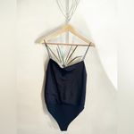 Alice + Olivia
Harmon Satin Bodysuit Black with Spaghetti Straps Photo 1