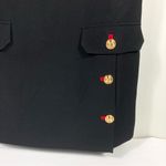 Versace  Button Detail Virgin Wool Mini Dress 12 US 48IT Black NWT Photo 14