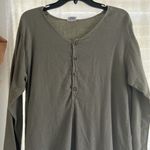 CP Shades  green button front comfy tunic Photo 1