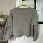 moon&madison Marshalls Green Cropped Sweater Photo 1