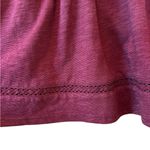 Canyon Retreat Tiered Midi Dress Western Boho Cottage Burgundy Size Large Tall Purple Photo 6