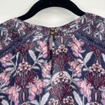 Taylor & Sage Womens XL Floral Print Long Sleeve Blouse Top Boho Purple Flowy Photo 9