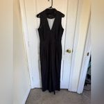Wildfang The Empower High Waist V Neck Jumpsuit in Black Size 10 Photo 6