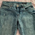 BLANK NYC Skinny Classique distressed blue medium wash jeans, size 28” low rise Photo 9