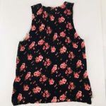 Forever 21 Black Floral Sweater Vest Shell Sz Medium Photo 5
