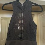 Selfie Leslie  Black Lace Party Romper Sleeveless Fit & Flare‎ Mini S Photo 3