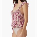 Free People  Women's Take It Away Thong Bodysuit, Pink Combo, S Photo 2