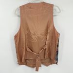 PASTA Womens‎ Vintage 90s Teddy Bear Tapestry Vest Size L Novelty Animal Print Brown Size L Photo 5