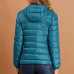 Allegra K  Bright Blue Packable Puffer Jacket Photo 5