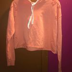 No Comment “” Peach/Orange Cropped Longsleeve Photo 2