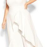 City Chic New! Attract Jumpsuit - ivory, size 16 Photo 0