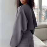 Aritzia Tna Cozy AF Fleece Boyfriend Cropped Sweatshirt 2 Photo 1