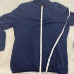 Charter Club  100% Cashmere Turtleneck Sweater L Navy Blue Photo 4