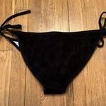 Juicy Couture  New  Black Label Black Velour Swim Bottom Size XL Photo 4