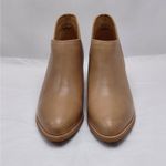 $228 Nisolo Mia Ankle Bootie Women’s 8.5 Tan Leather Western Chunky Block Heel Photo 2