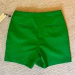 Rachel Zoe Pleated Green Shorts Photo 3