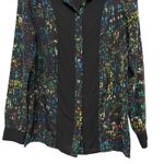 Derek Lam Design Nation Printed Button Down Shirt Size S Photo 5