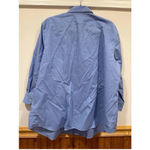 CHAPS  Women Non Iron Button Down Striped 2XL NWT Cotton Dress Shirt Blouse Tops Photo 5