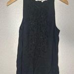 ALC Frank A.L.C. Black Sparkle Studs Sleeveless Tank Top Viscose ALC Date Night Glam Party Photo 0