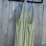 Anne Klein Women Striped Tank Top Multicolor Size Medium Yellow Grey Button Down Photo 6