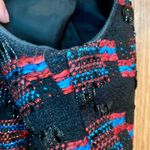 Trina Turk  Good Night Tweed Black Red Sheath Dress Womens 2 Photo 14