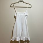 Lucy in the Sky Capri Ruffle Faux Wrap Tie Mini Dress White Size Small Photo 8