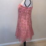 Naranka pink gold sparkly floral pattern strapless formal dress Size undefined Photo 5