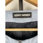 Gerry Weber Baby Blue Faux Suede Full Zip‎ Structured Jacket Size M Photo 3