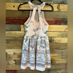Trixxi  Pale Pink And Blue Puff Print Dress Size‎ 9 Photo 1