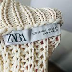ZARA Cream and Black Chunky Oversized Sweater Photo 3