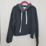 Colsie cropped Oversizedsweatshirt/hoodie Blue Size M Photo 0